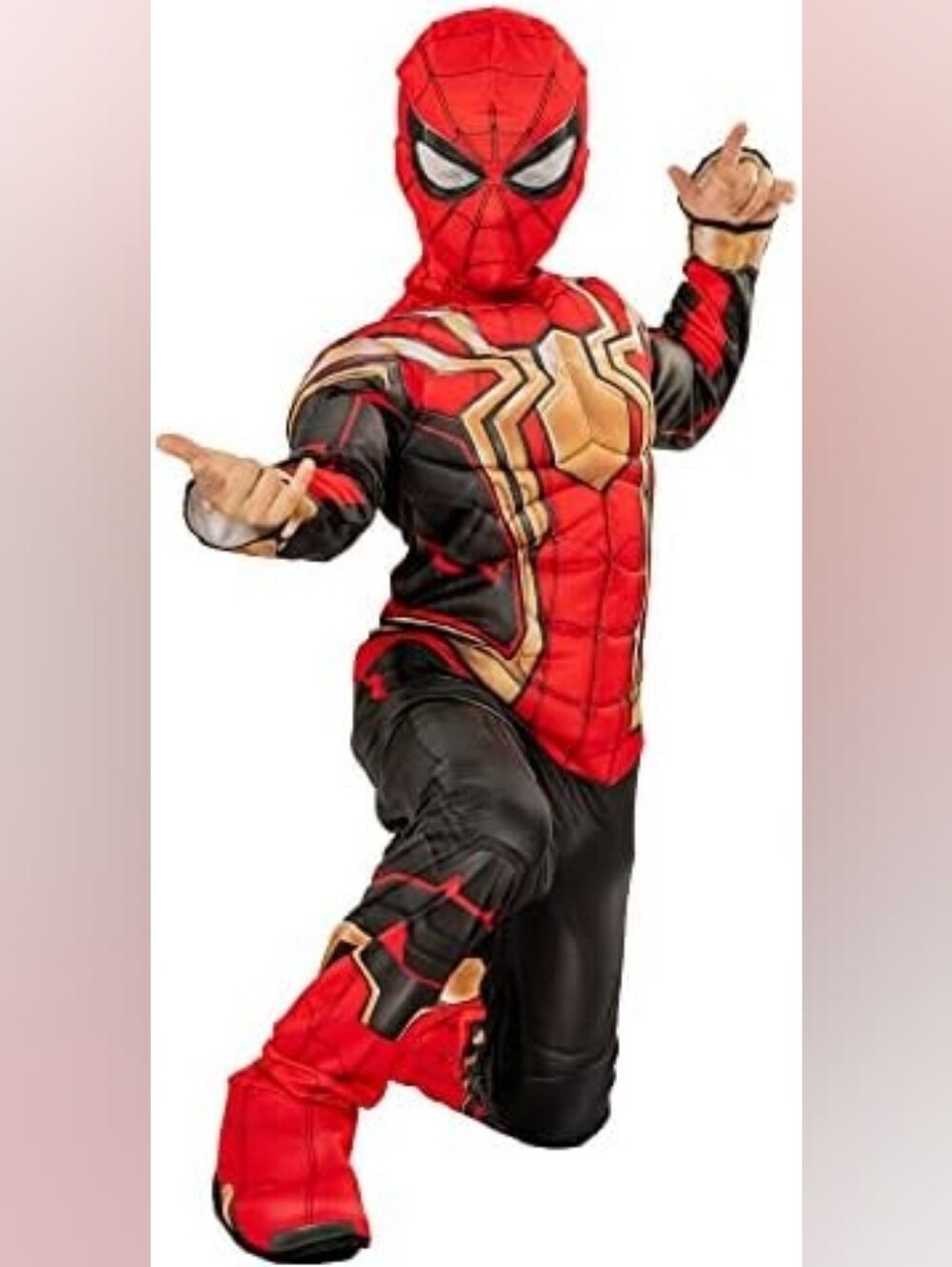 Rubies Infinity War Spiderman Gold And Black Size Small Kids Boys Halloween